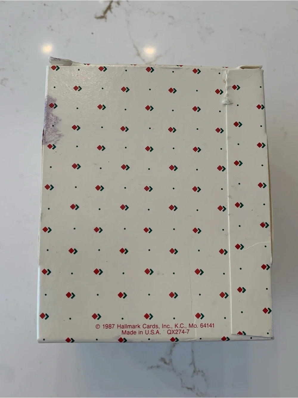 Vintage Hallmark Ornament 1987 Baby Girl First Christmas Tree Decor w/ Box